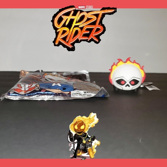 🔑 NWT GhostRider Marvel Tsum Tsum Keyring - Picture 2 of 7